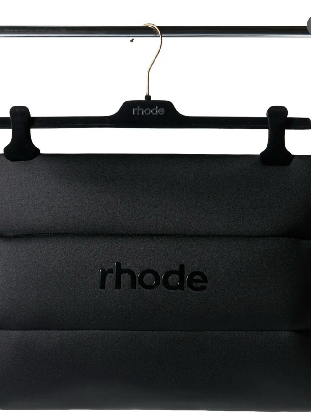 RHODE Black Padded Logo Hanger